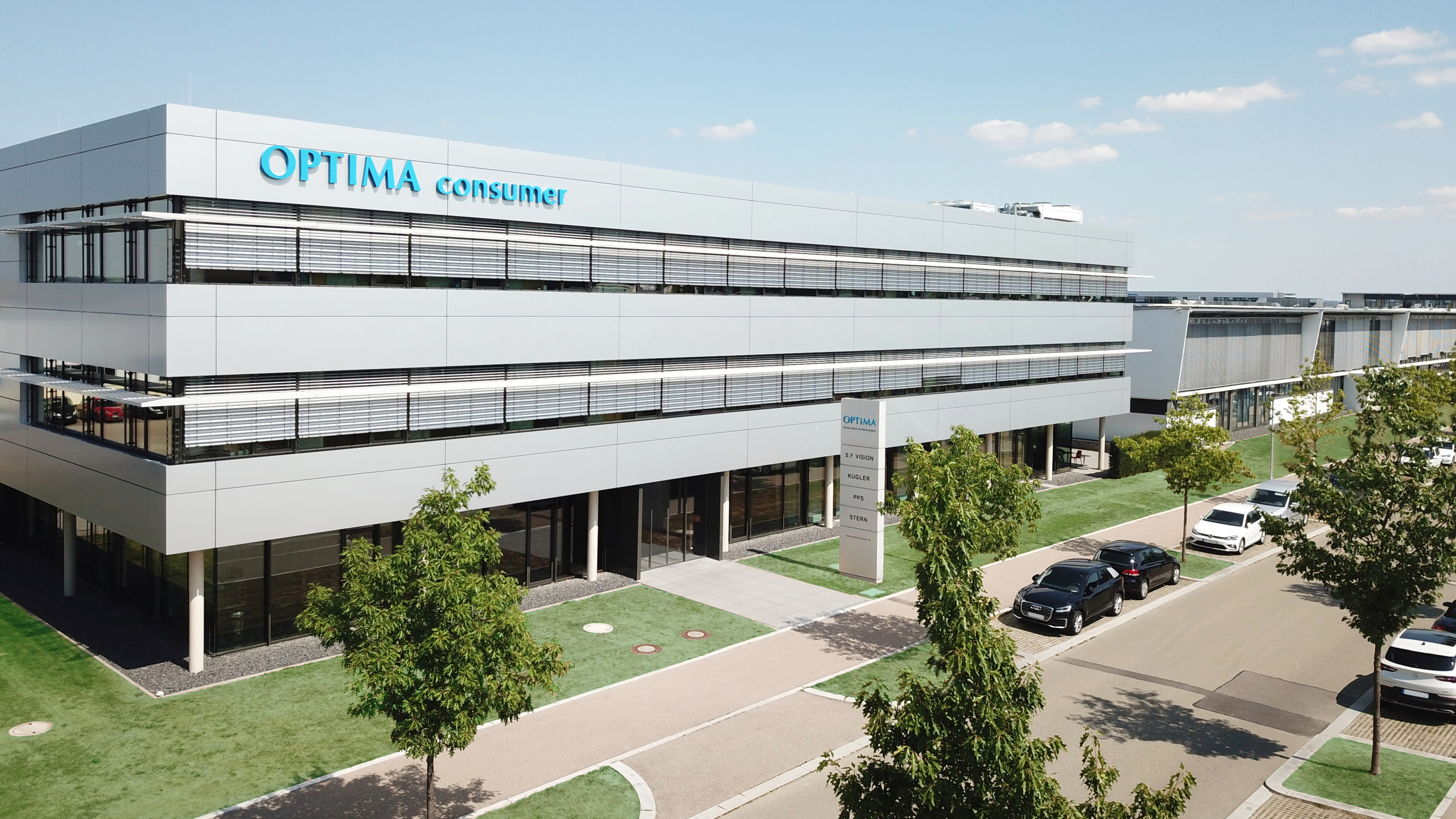 Firmengebäude OPTIMA consumer GmbH
